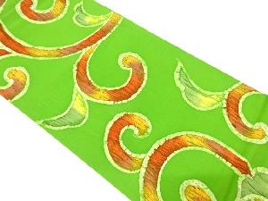 纐纈　唐草模様袋帯